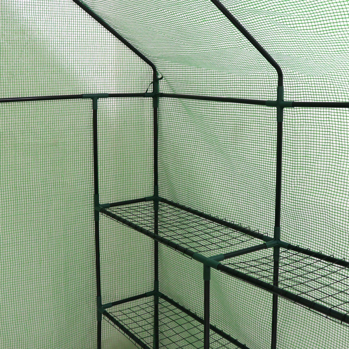 8 Shelves Walk-In Greenhouse Garden House Plants Flowers Green Plant Insulation