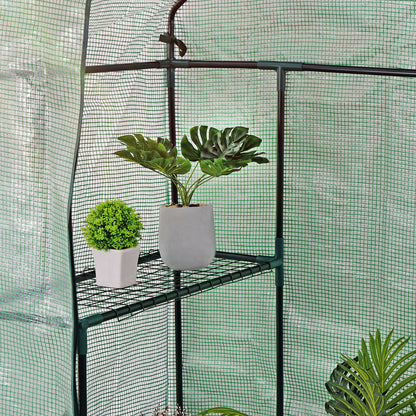 6 Shelves Walk-In Greenhouse Garden House Plants Flowers Green Plant Insulation