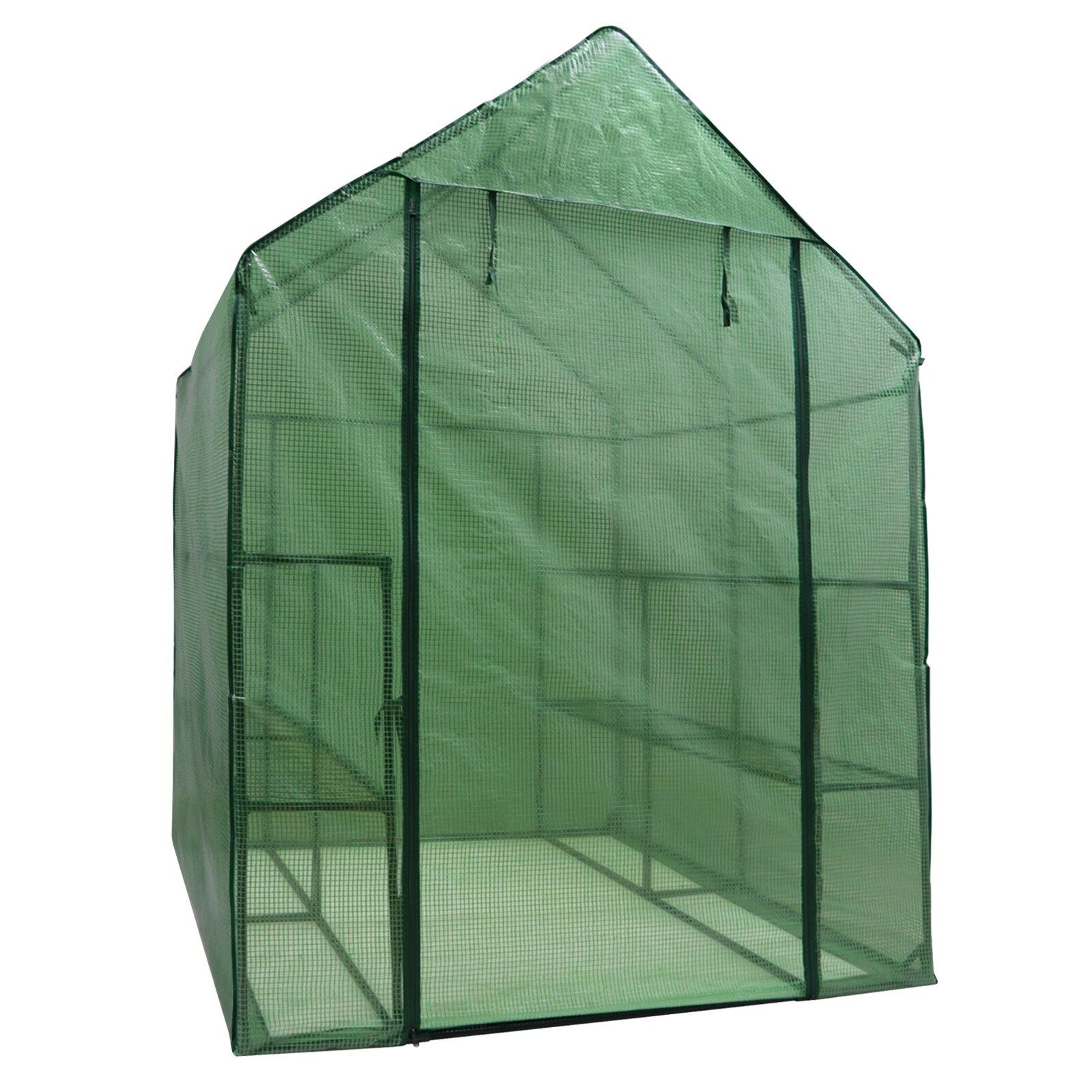 8 Shelves Walk-In Greenhouse Garden House Plants Flowers Green Plant Insulation