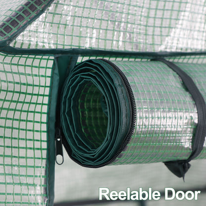 6 Shelves Walk-In Greenhouse Garden House Plants Flowers Green Plant Insulation