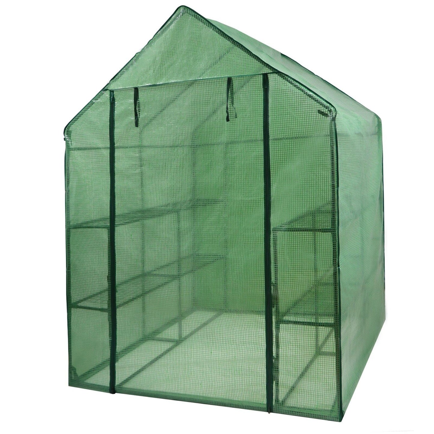 8 Shelves Walk-In Greenhouse Garden House Plants Flowers Green Plant Insulation