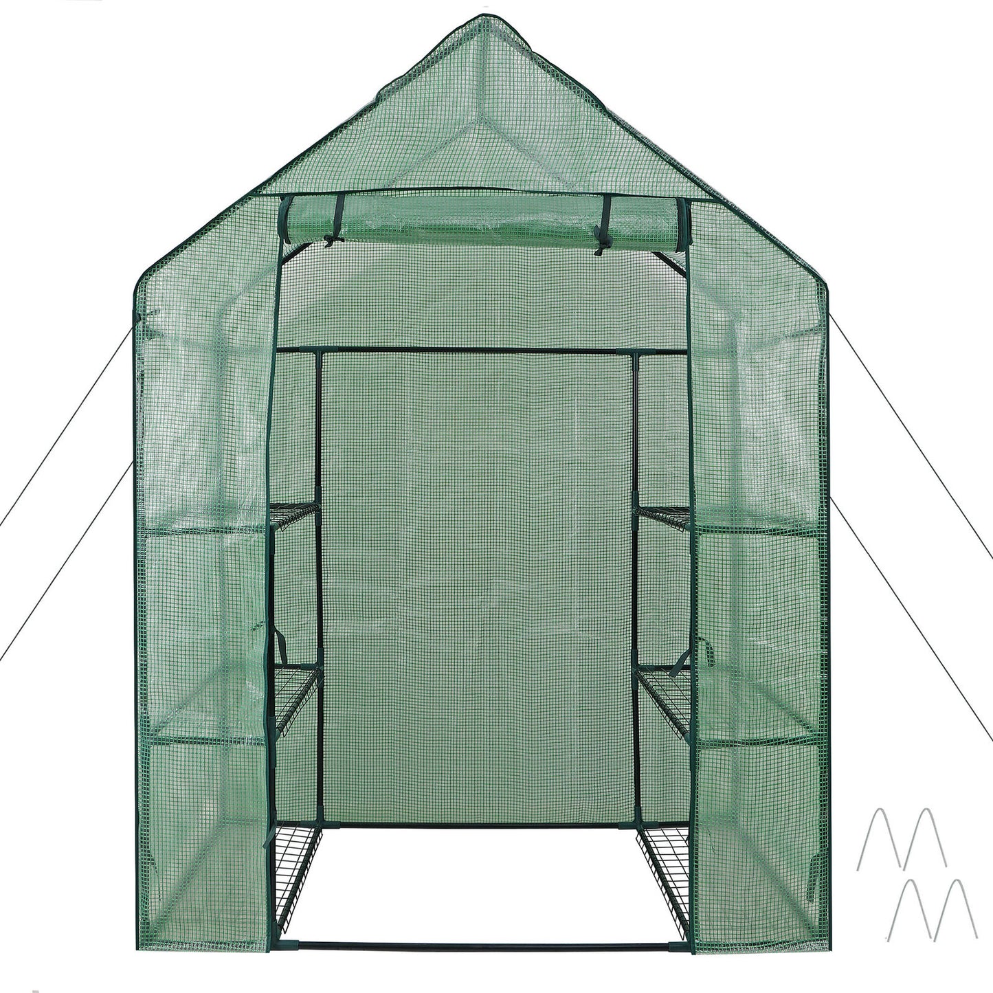 6 Shelves Walk-In Greenhouse Garden House Plants Flowers Green Plant Insulation
