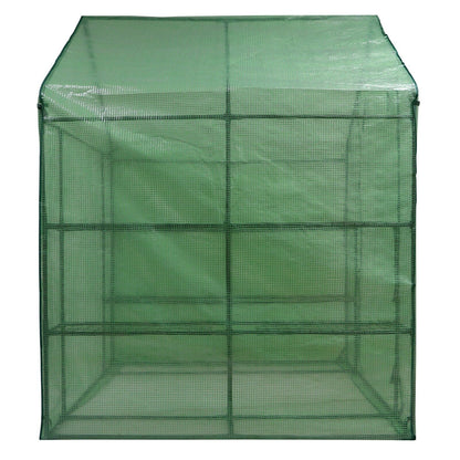 8 Shelves Walk-In Greenhouse Garden House Plants Flowers Green Plant Insulation