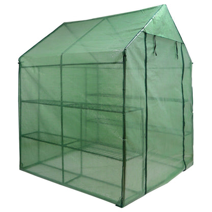8 Shelves Walk-In Greenhouse Garden House Plants Flowers Green Plant Insulation