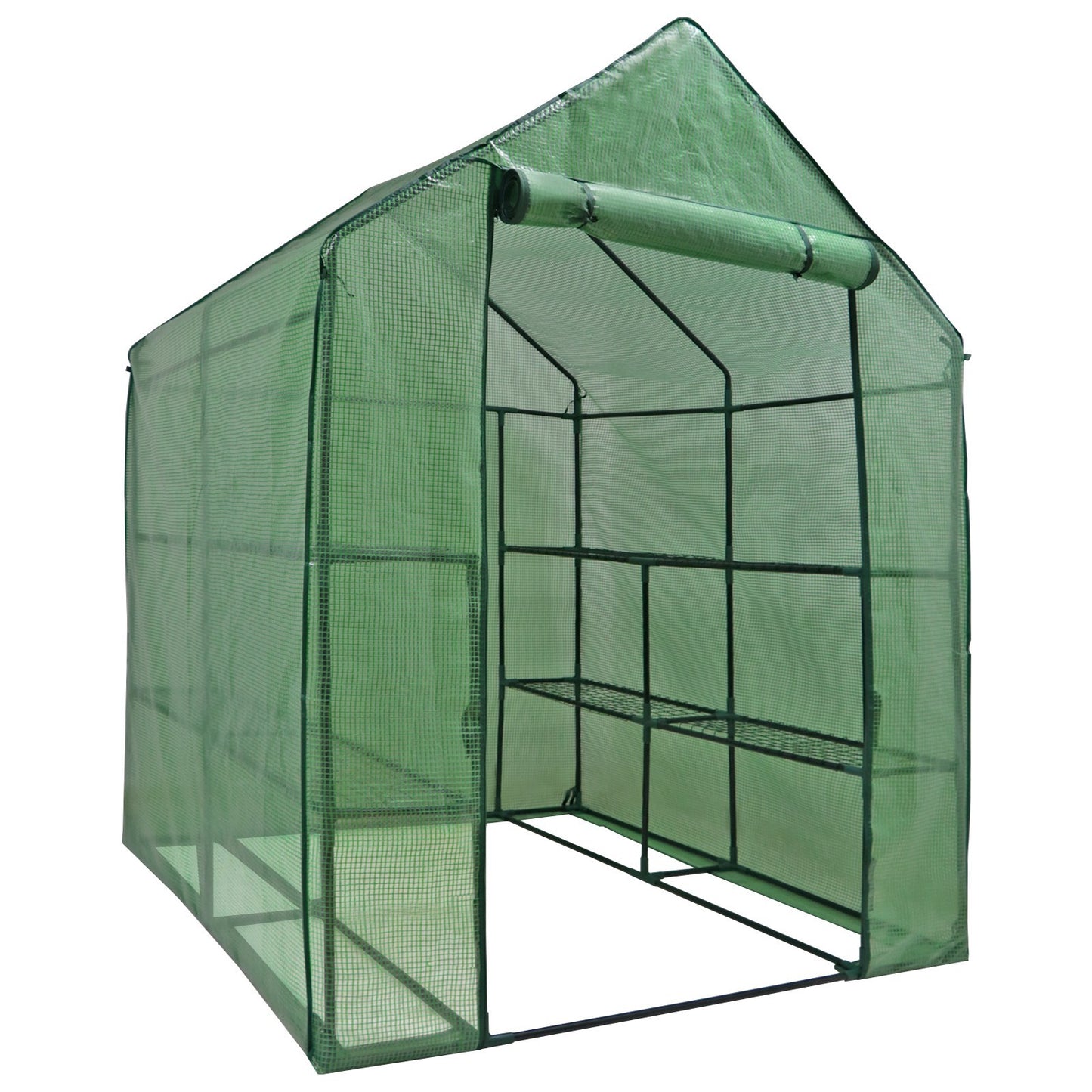 8 Shelves Walk-In Greenhouse Garden House Plants Flowers Green Plant Insulation