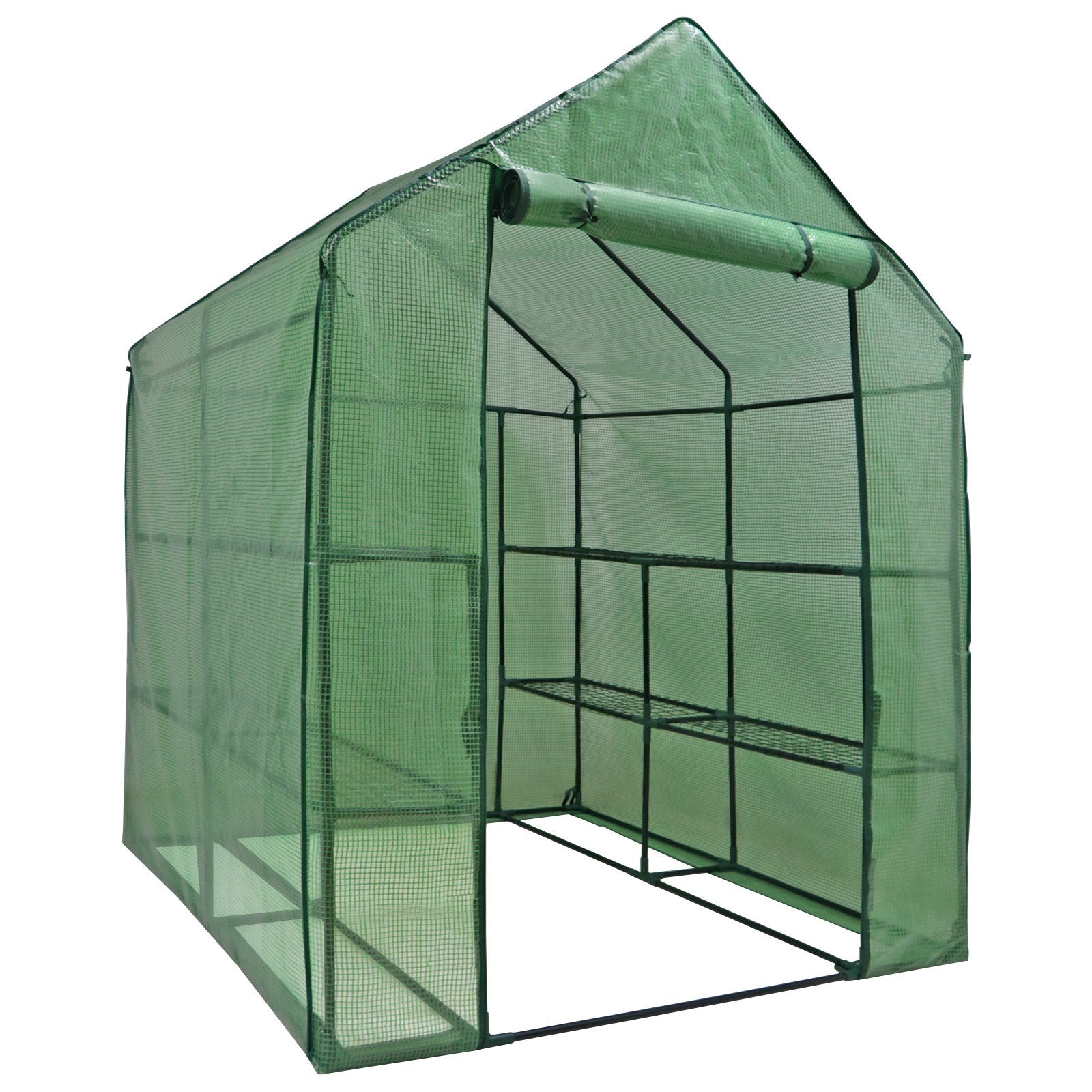 8 Shelves Walk-In Greenhouse Garden House Plants Flowers Green Plant Insulation