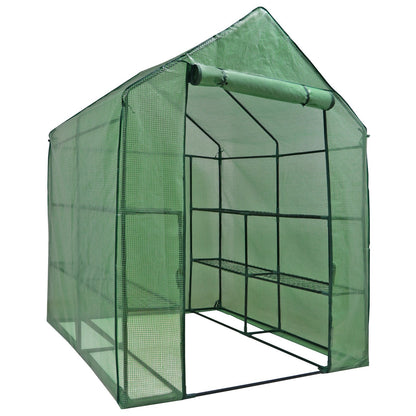 8 Shelves Walk-In Greenhouse Garden House Plants Flowers Green Plant Insulation